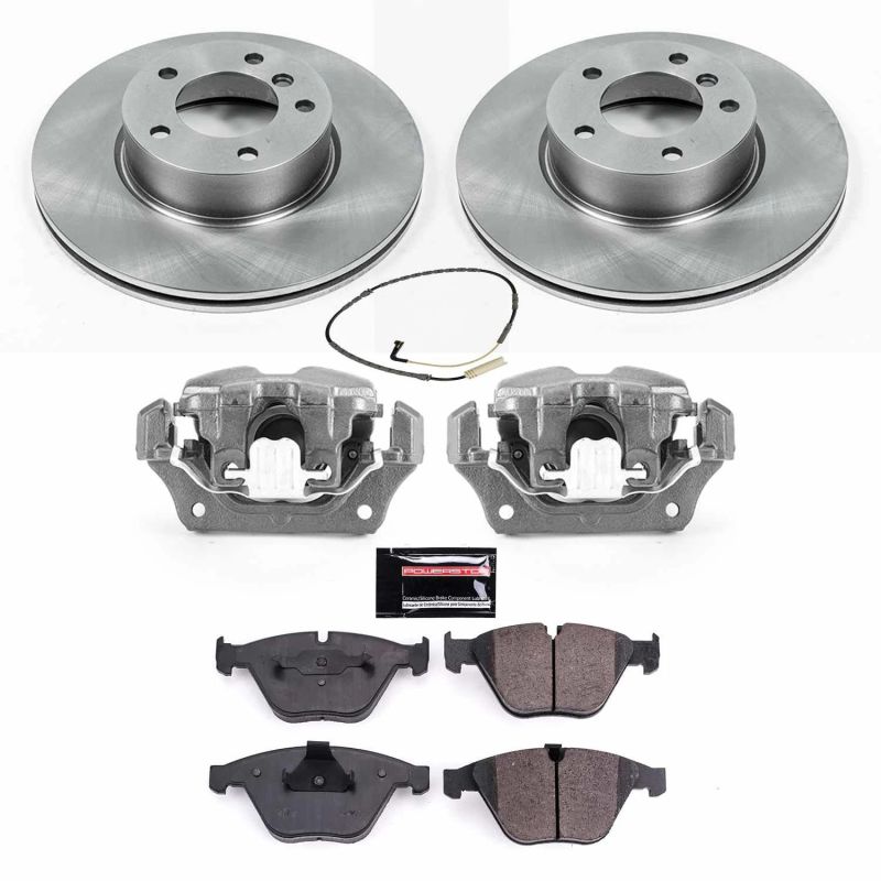 Power Stop 09-10 BMW 328i xDrive Front Autospecialty Brake Kit w/Calipers Brake Kits - OE PowerStop