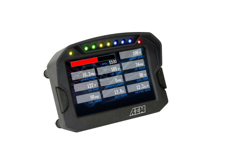 AEM CD-5G Carbon Digital Dash Display w/ Interal 10Hz GPS & Antenna Gauges AEM