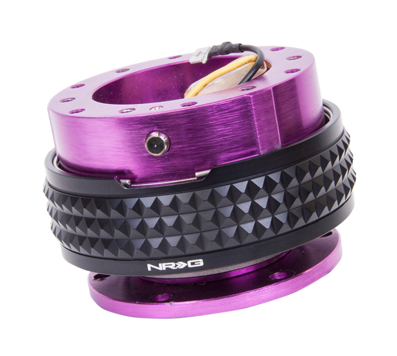 NRG Quick Release Kit - Pyramid Edition - Purple Body / Black Pyramid Ring Quick Release Adapters NRG