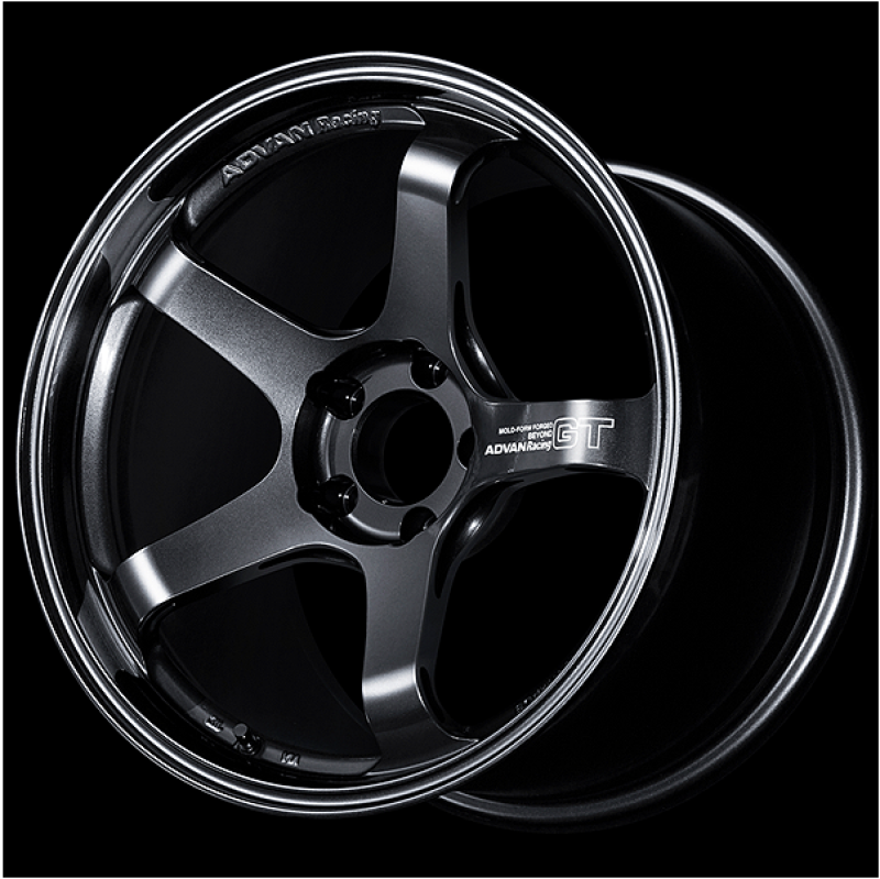 Advan GT Beyond 18X9.5 +25 5x112 Racing Titanium Black Wheel Wheels - Forged Advan