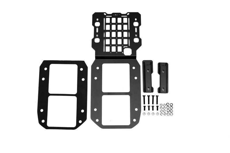 DV8 Offroad 2018-2025 Jeep Wrangler JL Tailgate Reinforcement Molle Panel Exterior Trim DV8 Offroad
