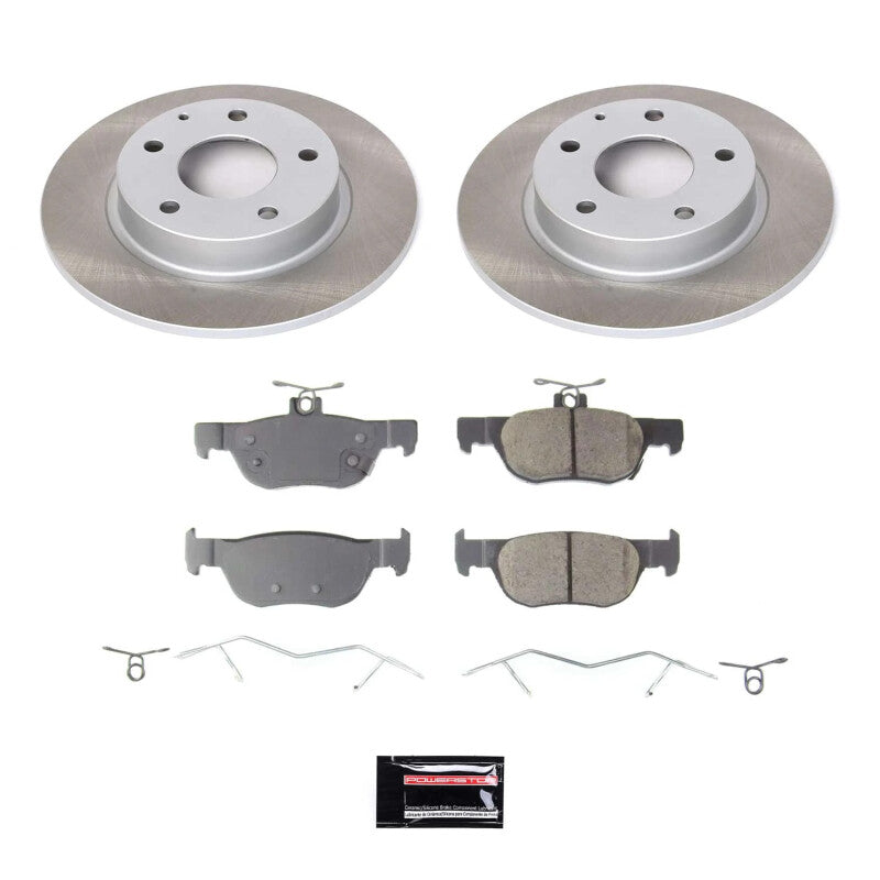 Power Stop 20-22 Mazda CX-30 Rear Semi-Coated Rotor Kit Brake Kits - Performance Blank PowerStop
