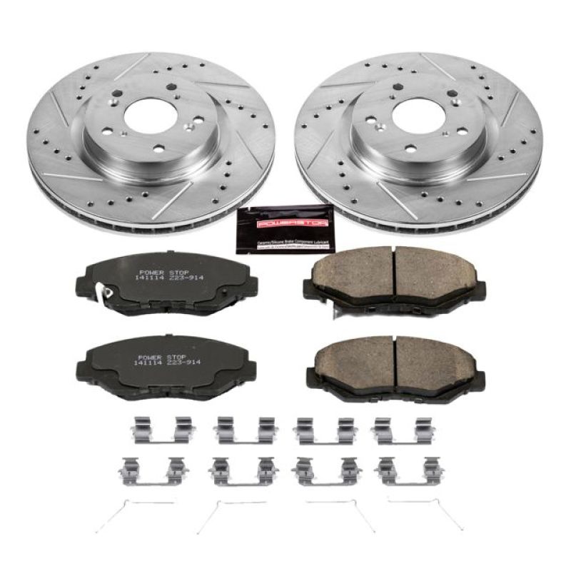 Power Stop 12-16 Honda CR-V Front Z23 Evolution Sport Brake Kit Brake Kits - Performance D&S PowerStop