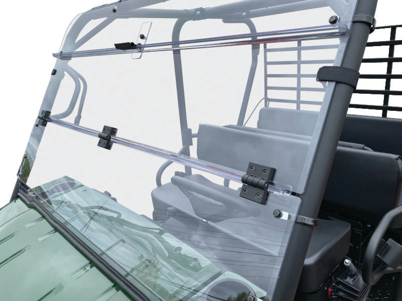 QuadBoss 09-22 Kawasaki KAF620M Mule 4010 4x4 Windbreak Folding Windshield Windshields QuadBoss