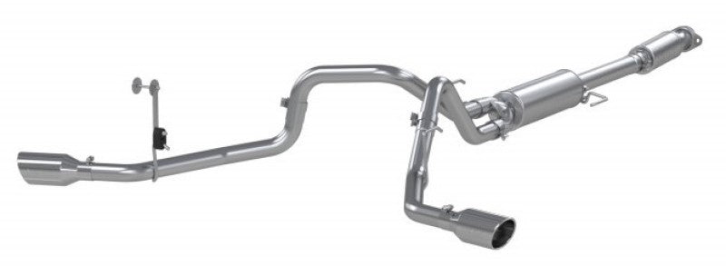 MBRP 2021+ Ford F150 2.7L/3.5L/5.0L 3in Aluminized Steel Cat-Back 2.5in Dual Split Side Exhaust Catback MBRP