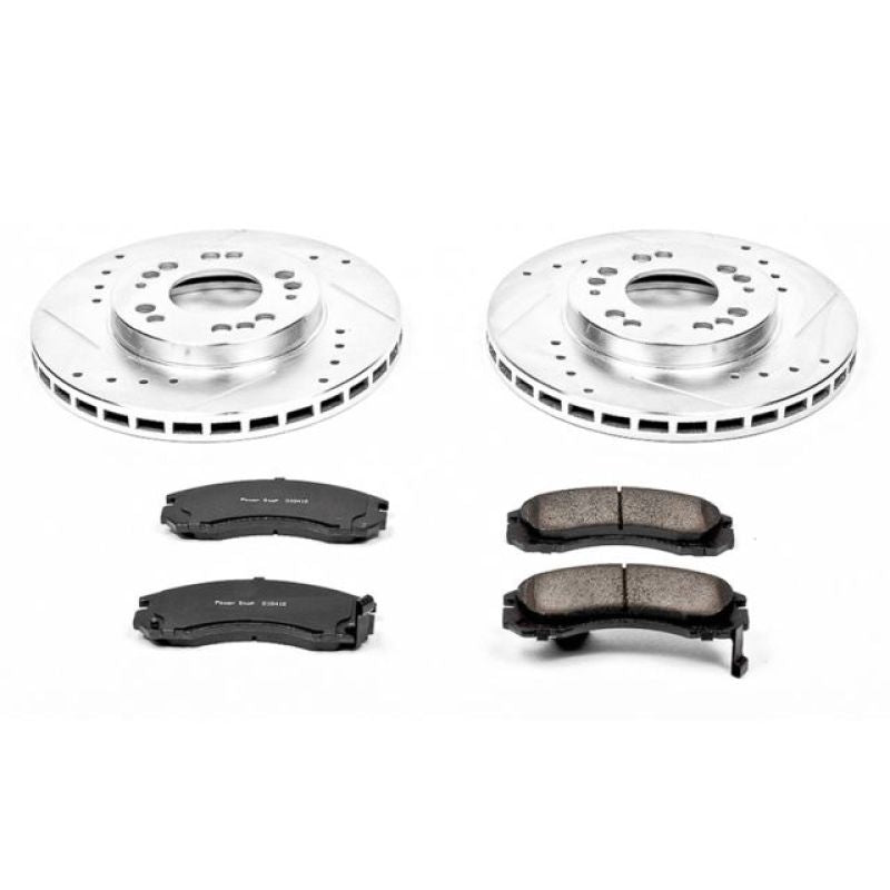 Power Stop 91-96 Dodge Stealth Front Z23 Evolution Sport Brake Kit Brake Kits - Performance D&S PowerStop
