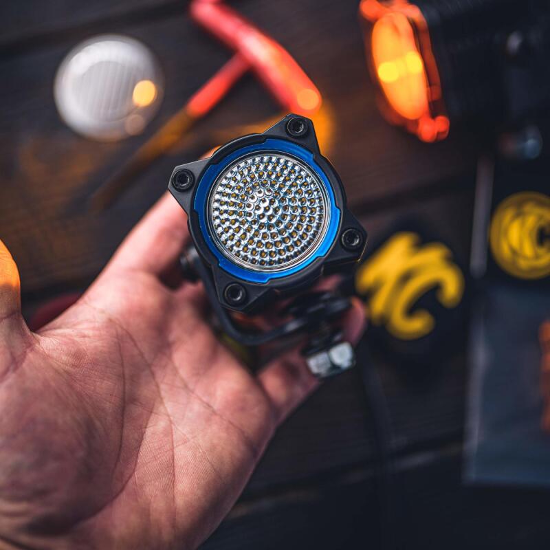 KC HiLiTES FLEX ERA 1 (Single Bezel Ring) - Blue Light Accessories and Wiring KC HiLiTES