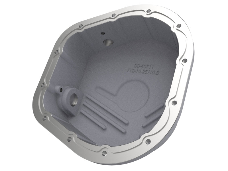 aFe Rear Differential Cover (Raw; Street Series); Ford Diesel Trucks 86-13 V8 (td) Diff Covers aFe