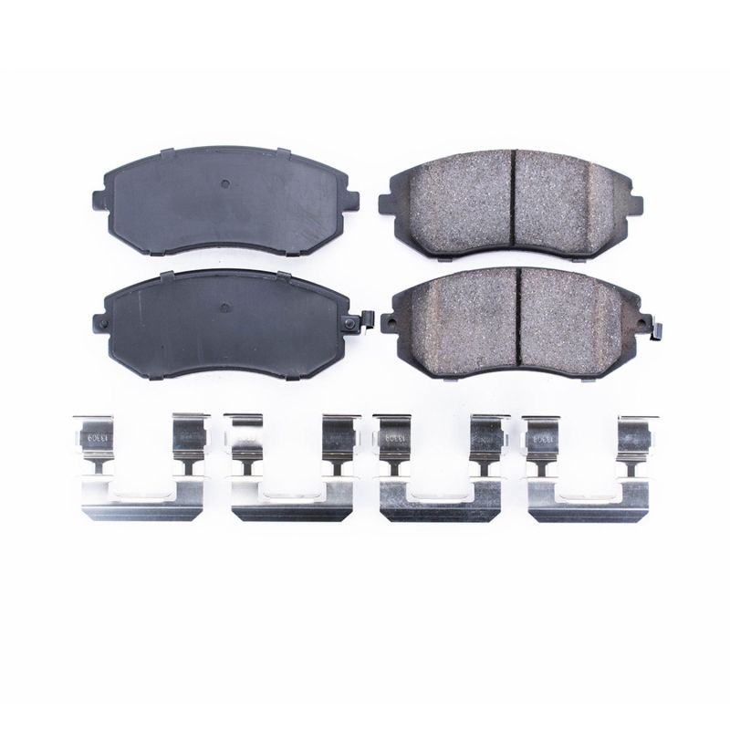 Power Stop 05-06 Saab 9-2X Front Z17 Evolution Ceramic Brake Pads w/Hardware Brake Pads - OE PowerStop