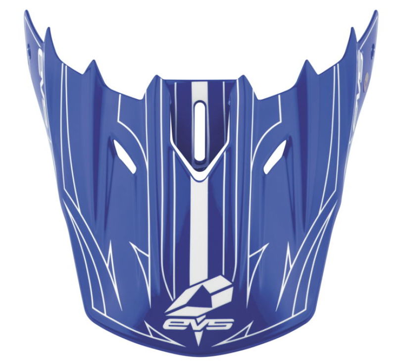 EVS T5 Pinner Visor - Blue/White Helmets and Accessories EVS