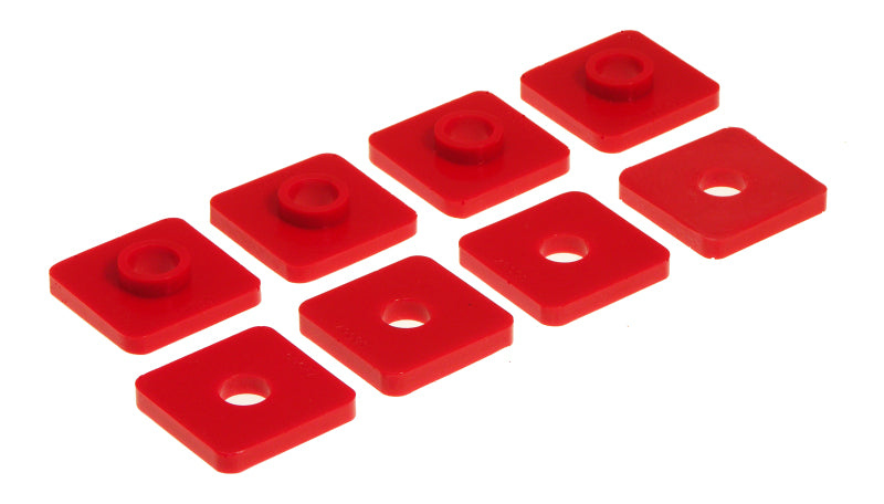 Prothane 63-74.5 MG MGB Front Crossmember Mounts - Red Bushing Kits Prothane