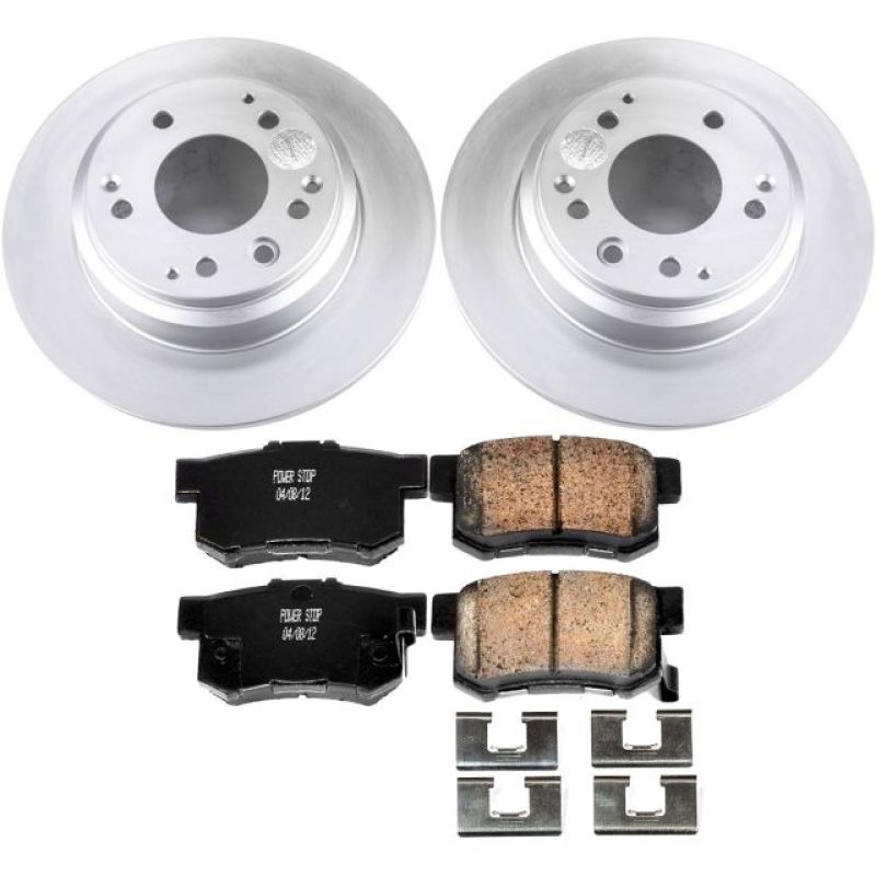 Power Stop 91-95 Acura Legend Rear Z17 Evolution Geomet Coated Brake Kit Brake Kits - Performance Blank PowerStop