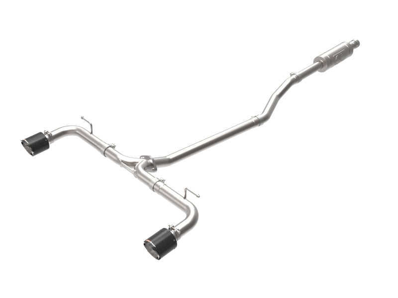aFe Takeda 2-1/2in 304 SS Cat-Back Exhaust w/ Carbon Fiber Tips 14-18 Mazda 3 L4 2.0L/2.5L Catback aFe