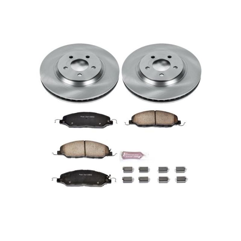 Power Stop 11-14 Ford Mustang Front Autospecialty Brake Kit Brake Kits - OE PowerStop