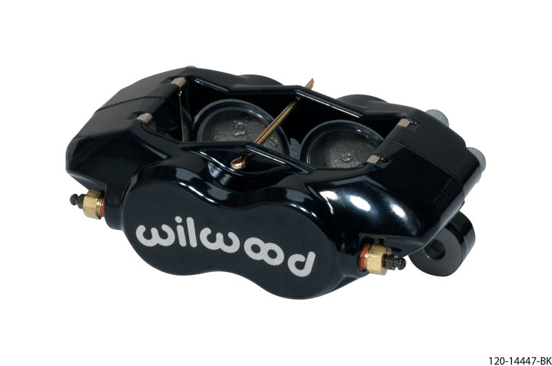 Wilwood Caliper-Forged Dynalite w/Dust Seal-Black 1.75in Pistons .81in Disc Brake Calipers - Perf Wilwood
