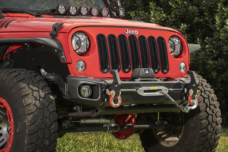 Rugged Ridge 07-18 Jeep Wrangler JK Arcus Front Bumper Set w/Tray & Hooks Bumpers - Steel Rugged Ridge