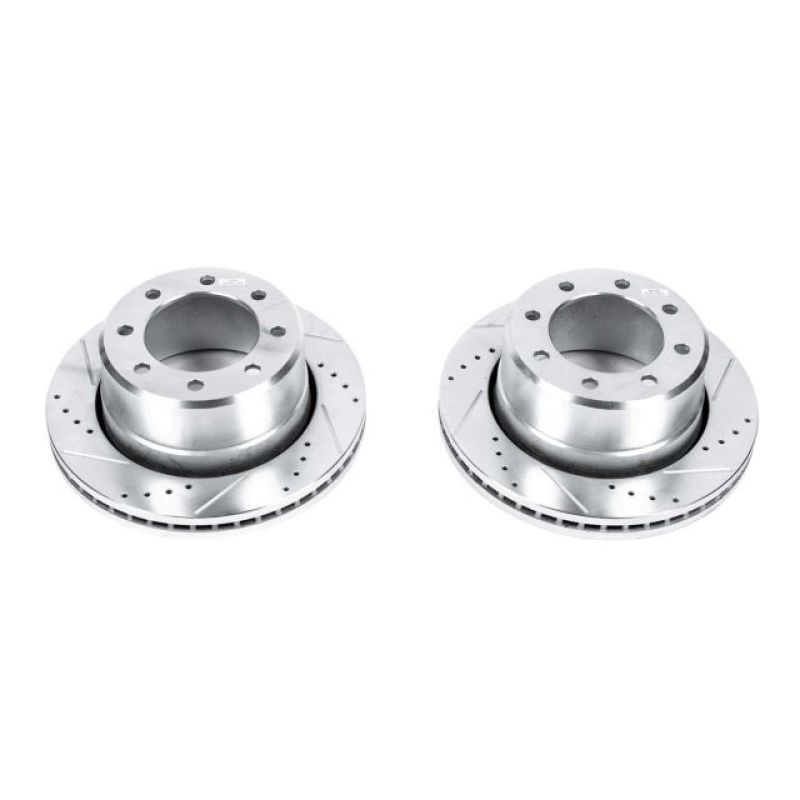 Power Stop 11-12 Ram 3500 Rear Drilled & Slotted Rotor - Pair Brake Rotors - Slot & Drilled PowerStop