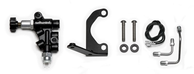 Wilwood Proportioning Valve - Knob Adjust 3/8-24 IF w/Mounting Bracket Brake Hardware Wilwood