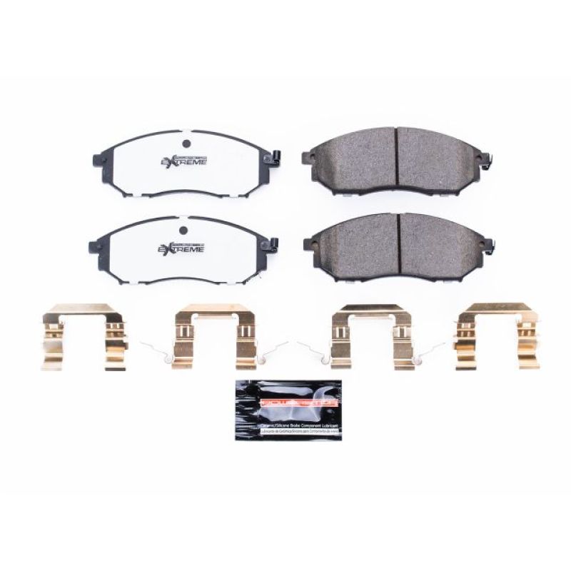 Power Stop 08-12 Infiniti EX35 Front Z26 Extreme Street Brake Pads w/Hardware Brake Pads - Performance PowerStop