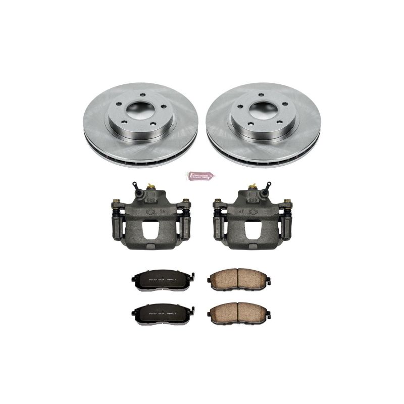Power Stop 1999 Nissan Maxima Front Autospecialty Brake Kit w/Calipers Brake Kits - OE PowerStop