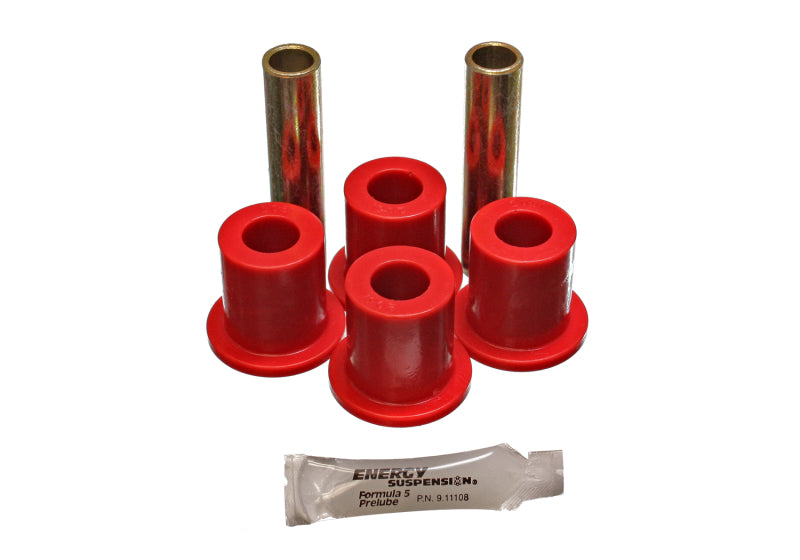 Energy Suspension Rr Spring Frame Shackle Kit - Red Bushing Kits Energy Suspension