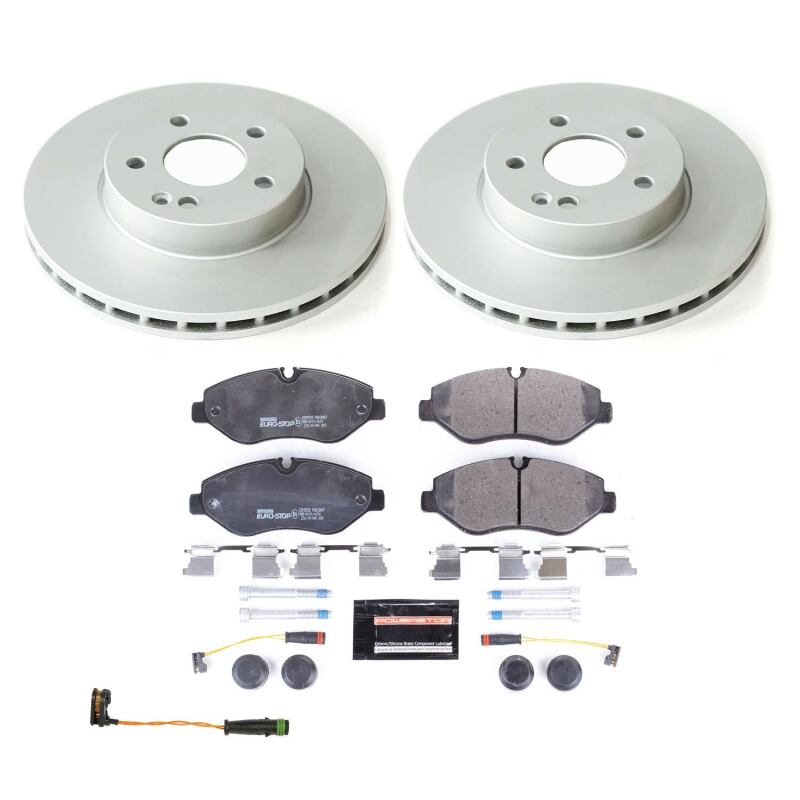 Power Stop 16-19 Mercedes-Benz Metris Front Euro-Stop Brake Kit Brake Kits - OE PowerStop