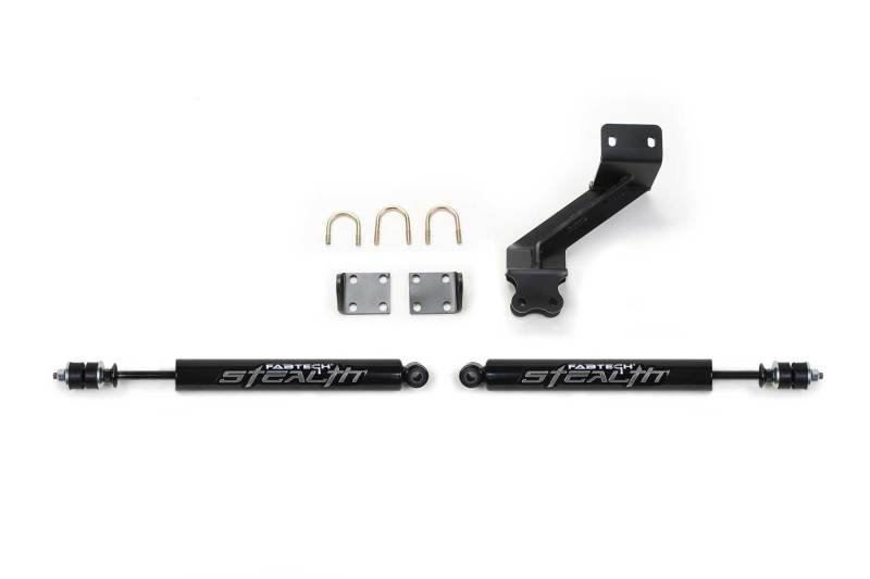 Fabtech 14-18 Ram 2500 & 13-18 Ram 3500 HD Dual Stealth Steering Stabilizer Kit Steering Stabilizer Fabtech
