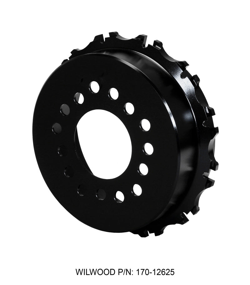 Wilwood Hat-Dynamic Park Brake 1.95in Offset Multi-5 Lug - 12 on 8.75in Brake Rotors - 2 Piece Wilwood