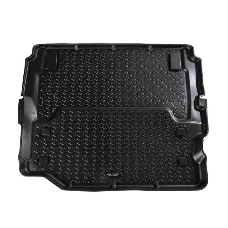 Rugged Ridge Cargo Liner Full Black 18-20 Jeep Wrangler JL 2 Dr Floor Mats - Rubber Rugged Ridge