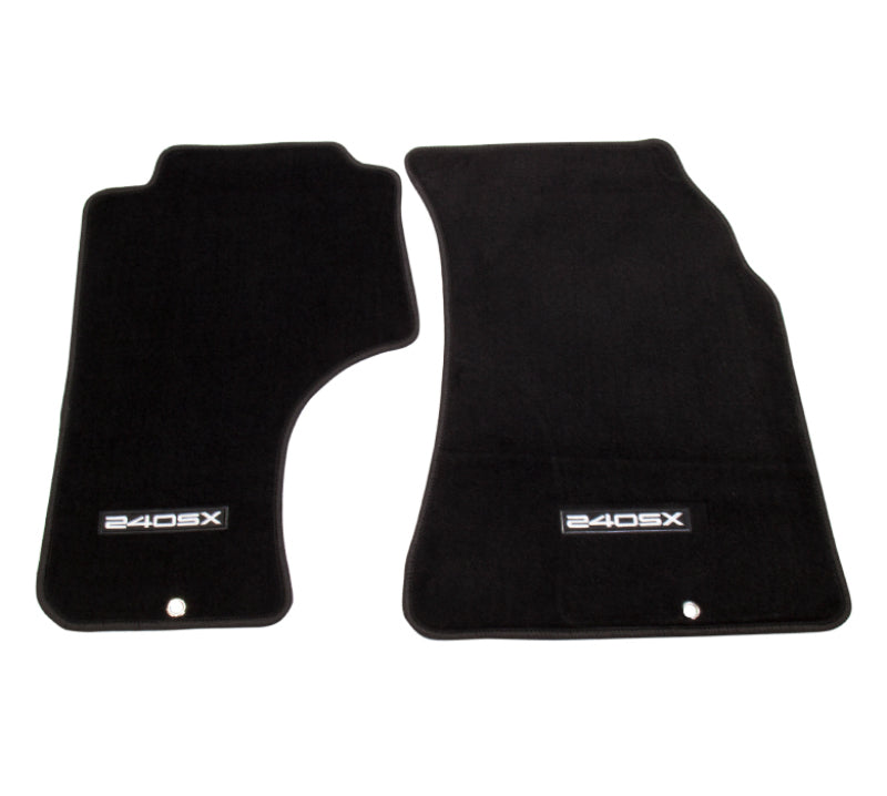 NRG Floor Mats - 89-98 Nissan 240SX (240SX Logo) - 2pc. Floor Mats Carpeted NRG