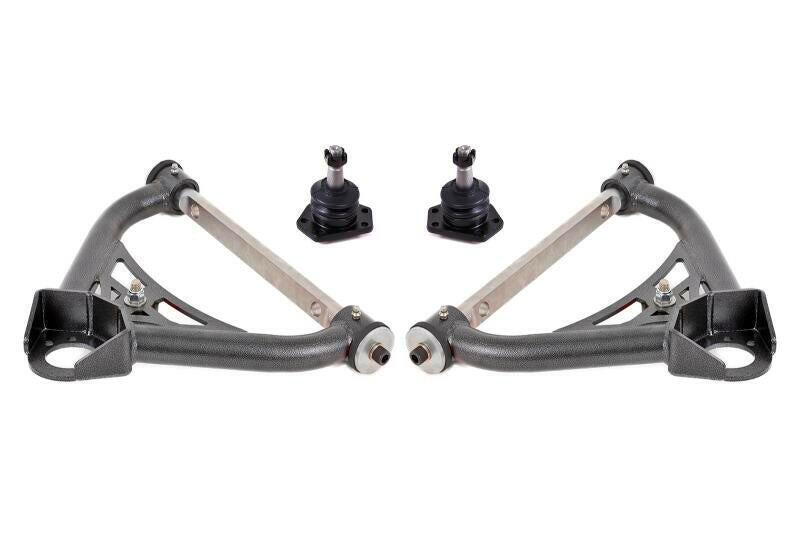 BMR 70-81 Chevrolet Camaro A-Arms Upper Non-Adjustable Delrin Std Ball Joint - Black Hammertone Control Arms BMR Suspension