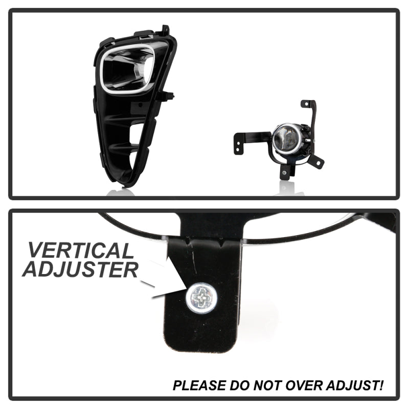 Spyder Kia Picanto 2018-2020 OEM Fog Lights W/Universal Switch - 9006(Included) - Clear Fog Lights SPYDER