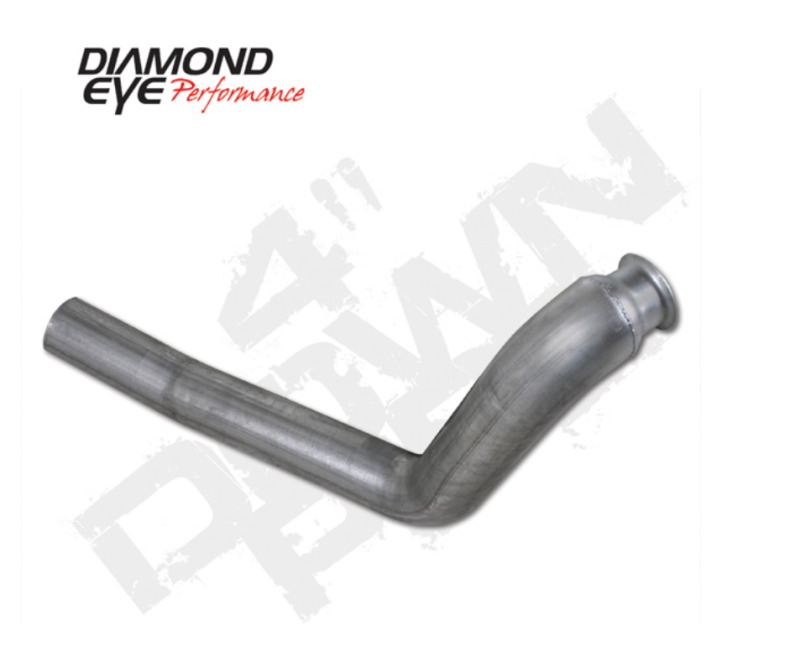 Diamond Eye 00-03 Ford 7.3L Diesel E-Series Van w/ Auto Trans/ Non-Catalyst 4in Aluminum Downpipe Downpipes Diamond Eye Performance