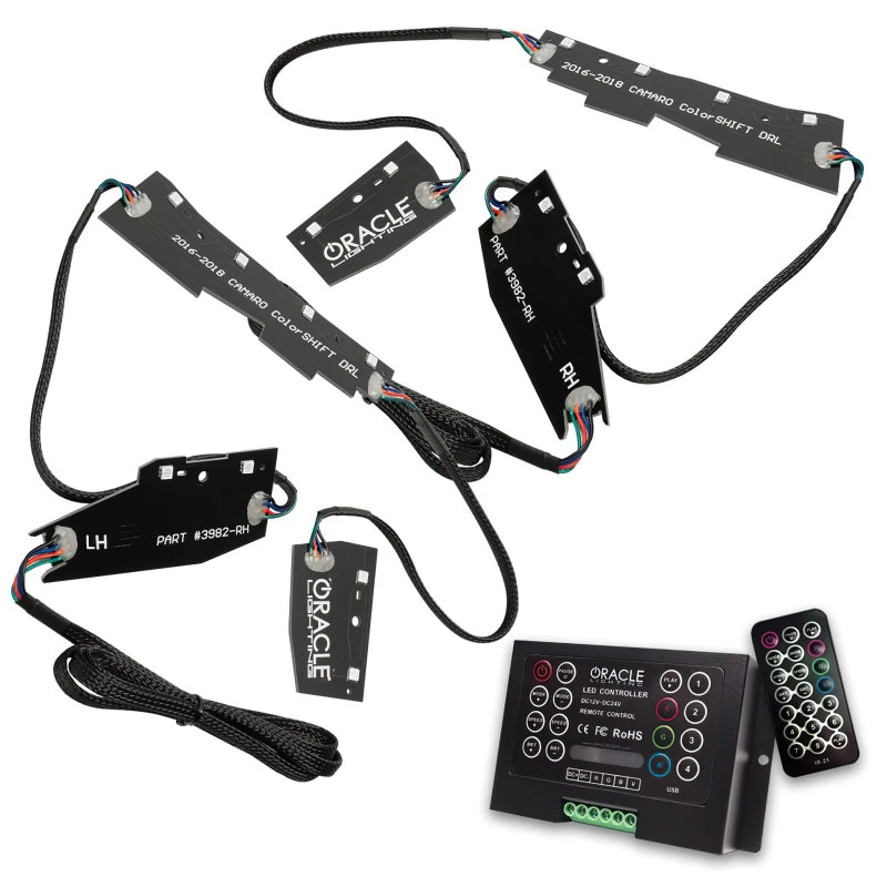 Oracle 16-18 Chevy Camaro RGB+W Headlight DRL Upgrade Kit - ColorSHIFT w/ 2.0 Controller Headlights ORACLE Lighting