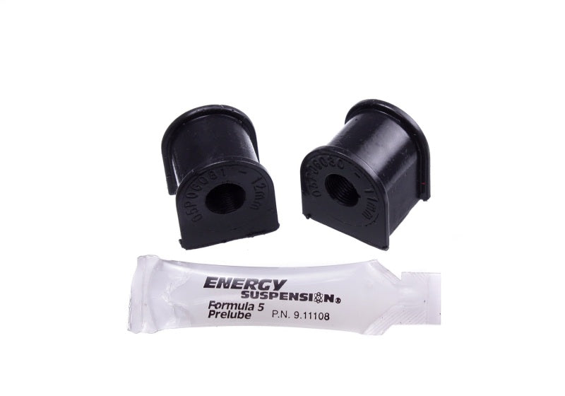 Energy Suspension 06-11 Honda Civic (Excl Si) 12mm Rear Sway Bar Bushings - Black Bushing Kits Energy Suspension