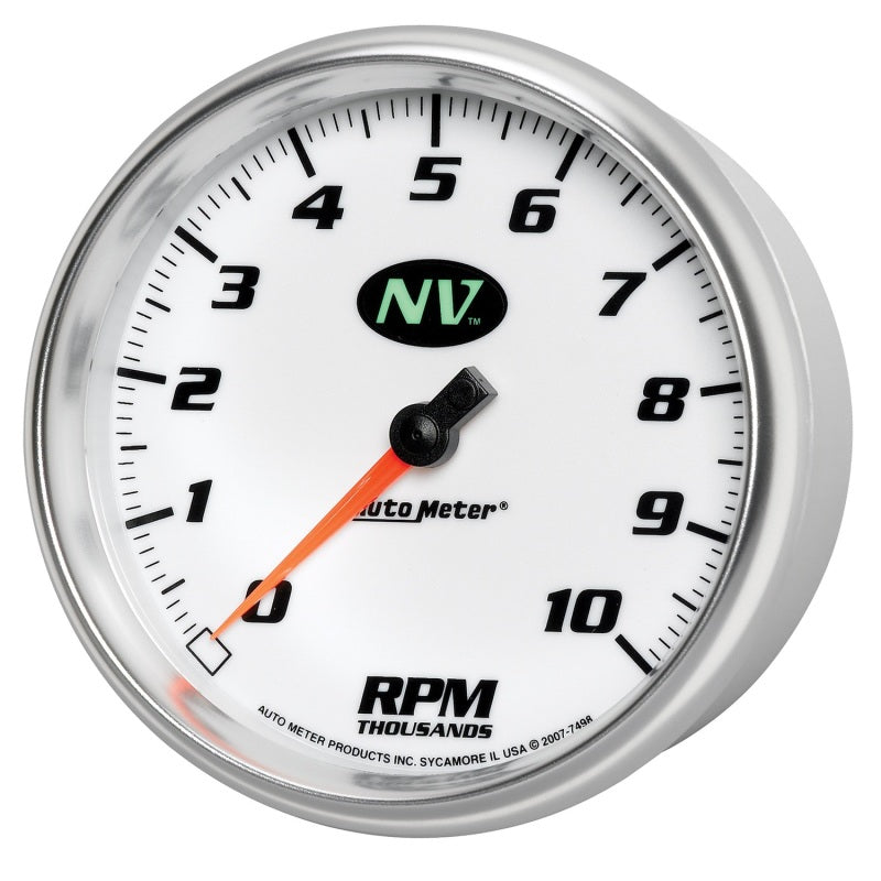 AutoMeter Gauge Tachometer 5in. 10K RPM In-Dash NV Gauges AutoMeter