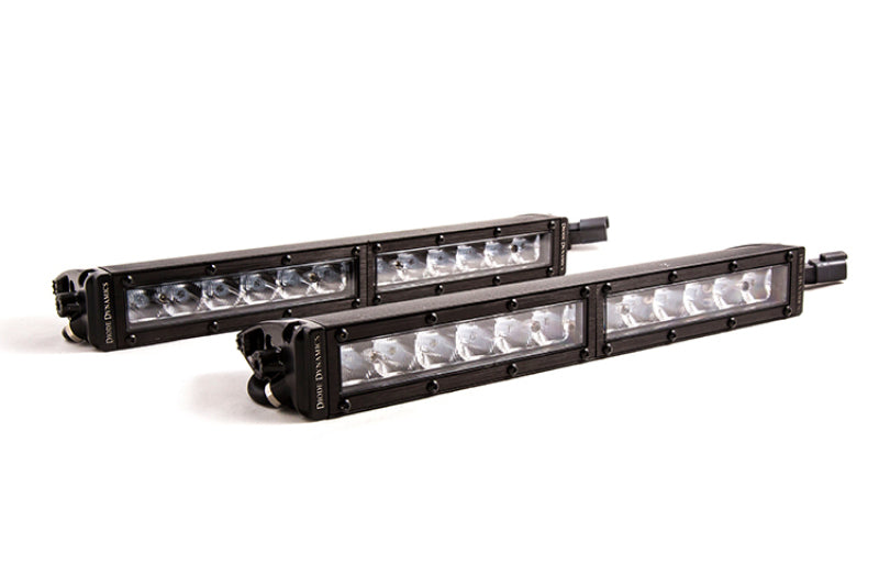 Diode Dynamics 12 In LED Light Bar Single Row Straight Clear Driving (Pair) Stage Series Light Bars & Cubes Diode Dynamics