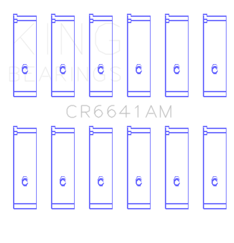 King Engine Bearings Toyota 3Vze (Size +0.75mm) Connecting Rod Bearing Set Connecting Rods King Engine Bearings