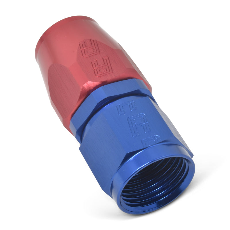 Russell Performance -10 AN Red/Blue Straight Full Flow Hose End Fittings Russell