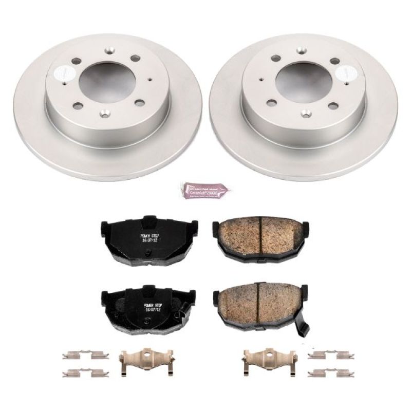 Power Stop 04-09 Kia Spectra Rear Z17 Evolution Geomet Coated Brake Kit Brake Kits - Performance Blank PowerStop