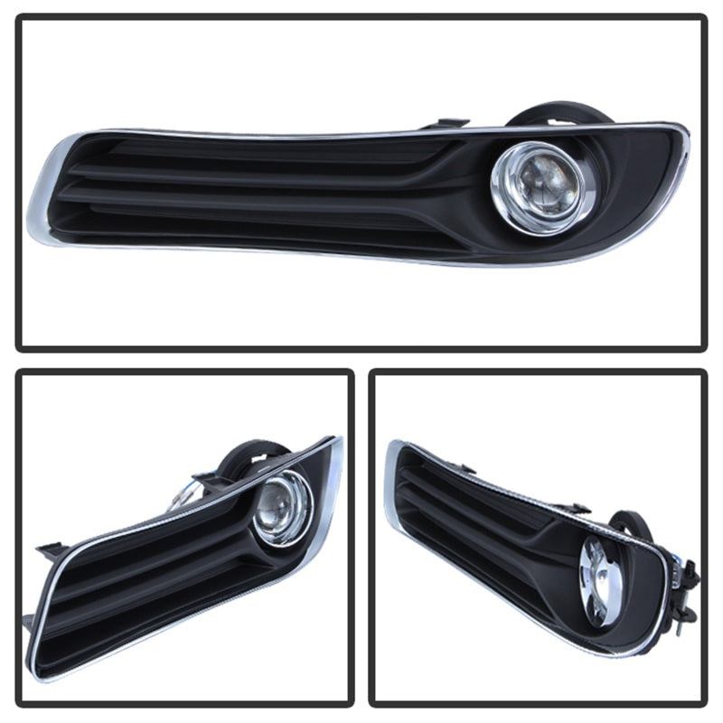 Spyder Chrysler 300 2011-2014 OEM Fog Light W/Universal Switch- Clear FL-C30011-C Fog Lights SPYDER