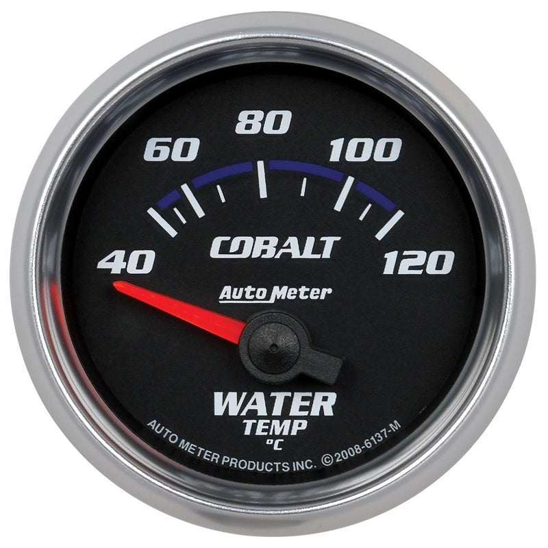 Autometer Cobalt 52mm Short Sweep Electronic 40-120 Deg C Water Temprature Gauge Gauges AutoMeter