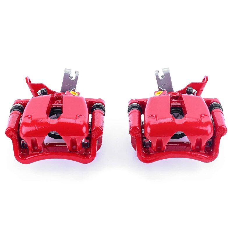 Power Stop 14-15 Chevrolet Malibu Rear Red Calipers w/Brackets - Pair Brake Calipers - Perf PowerStop