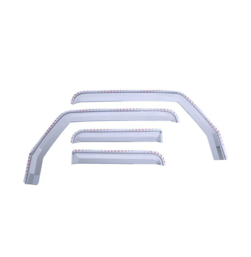 Putco 20-21 Jeep Gladiator JT/JL Element Chrome Window Visors (Set of 4) Wind Deflectors Putco