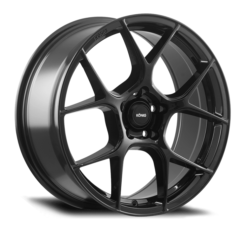 Konig Diverge 16X7.5 5X108 ET40 Gloss Black Wheels - Cast Konig