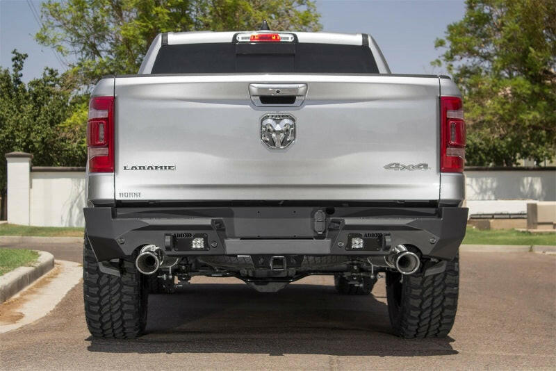 Addictive Desert Designs 2019 Ram 1500 Hammer Stealth Fighter Rear Bumper w/ 6 Sensor Cutouts Bumpers - Steel Addictive Desert Designs