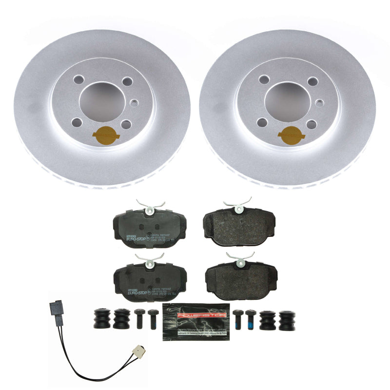 Power Stop 91-92 BMW 318i Front Euro-Stop Brake Kit Brake Kits - OE PowerStop