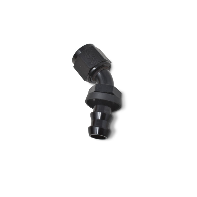 Russell Performance -8 AN Twist-Lok 45 Degree Hose End (Black) Fittings Russell