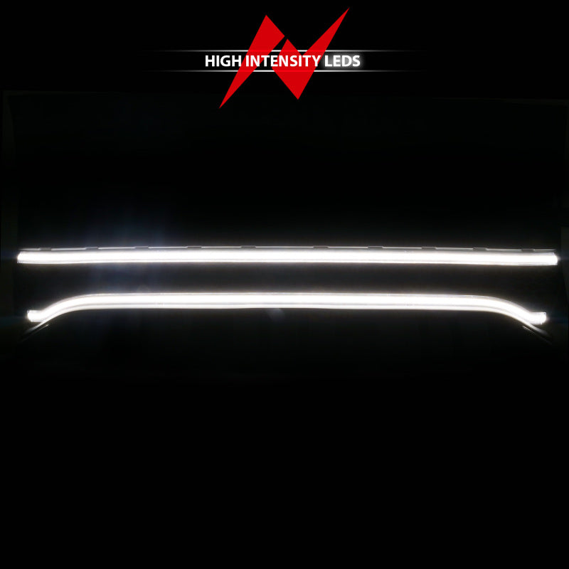 ANZO 15-23 Dodge Charger Black LED Grille w/ Initiation & Running Light/DRL Bar Lights Corner ANZO