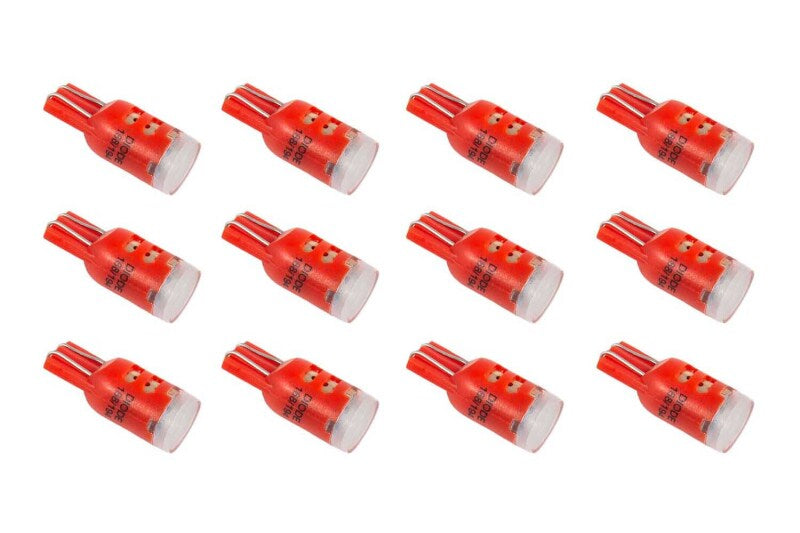 Diode Dynamics 194 LED Bulb HP5 LED - Red Set of 12 Bulbs Diode Dynamics